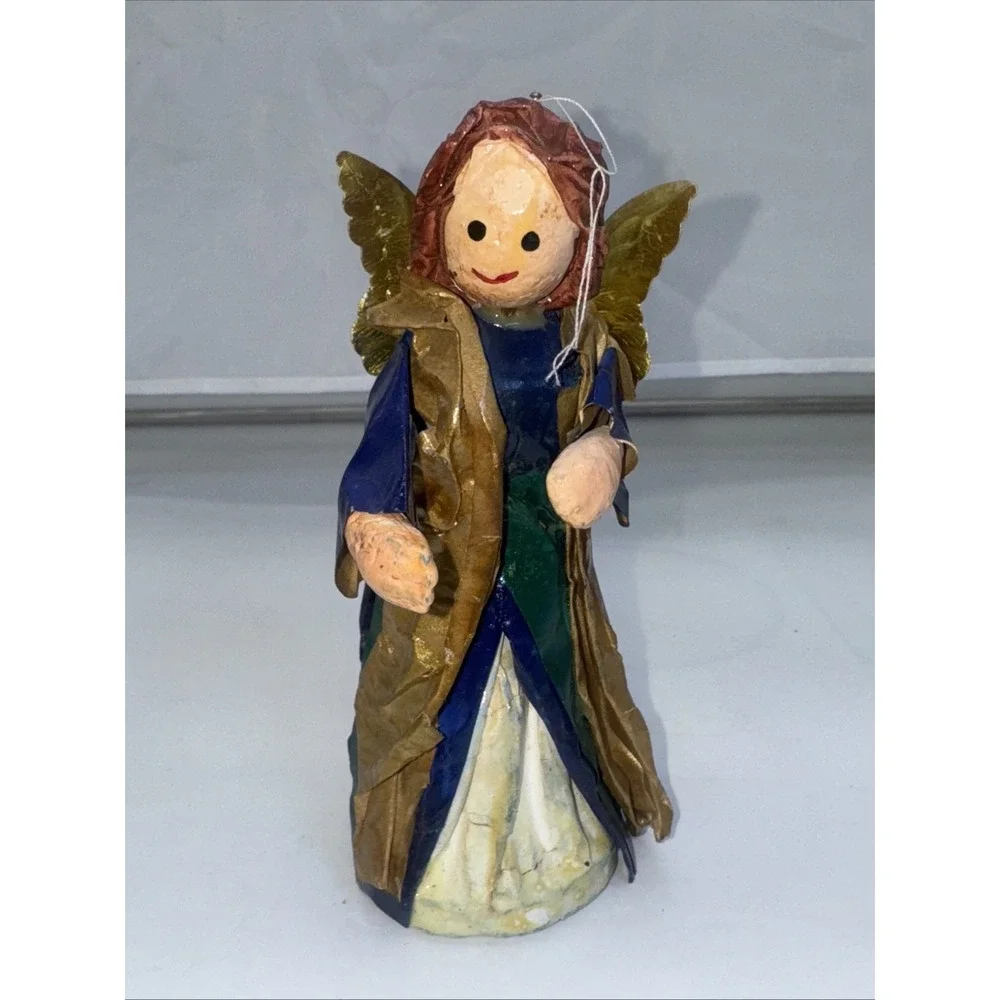 Vintage Paper Mache‎ Christmas Angel 5.5
